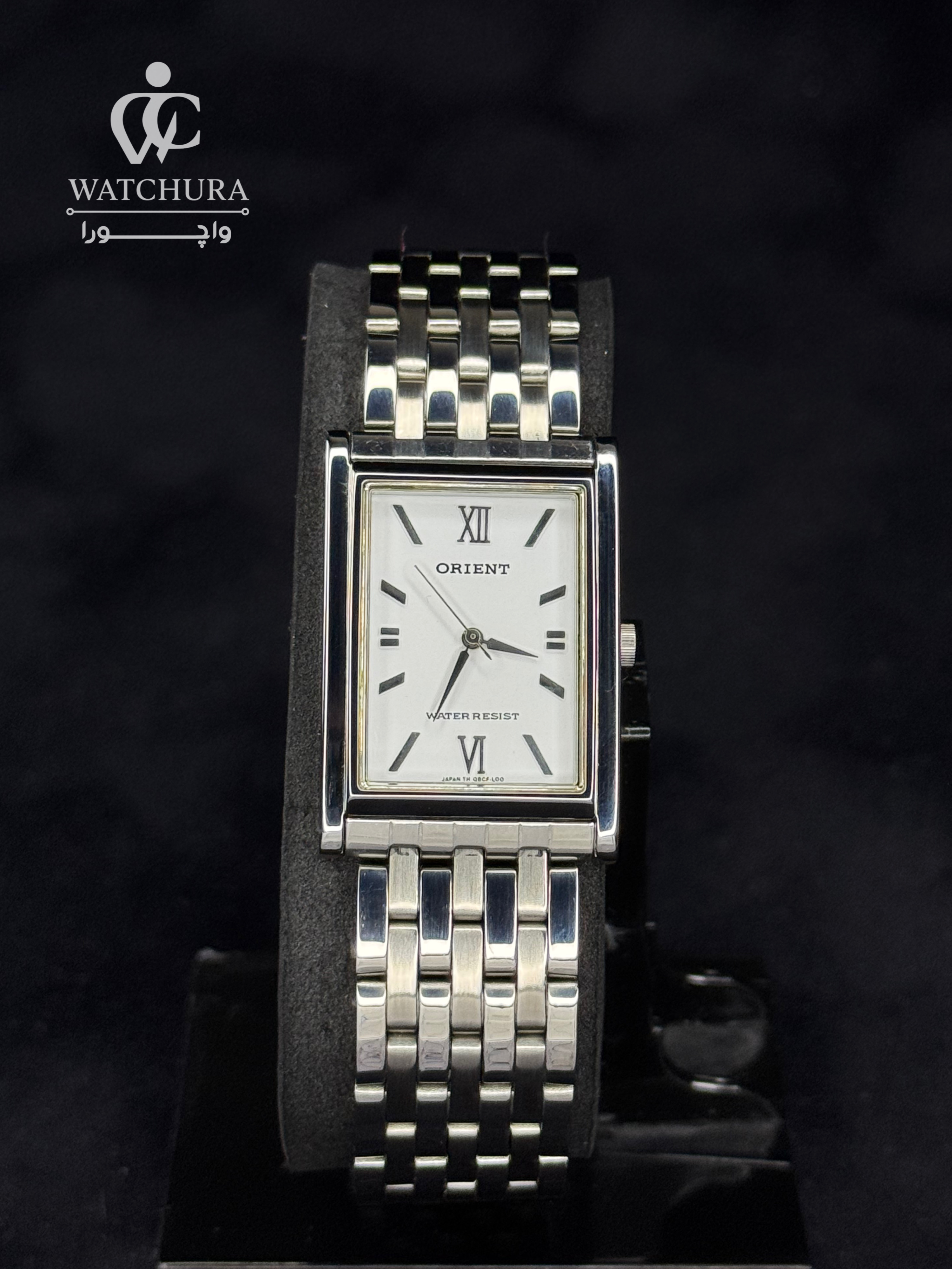 ساعت مچی اورجینال مردانه کلاسیک اورینت (Orient) مدل مستطیلی با بند فلزی