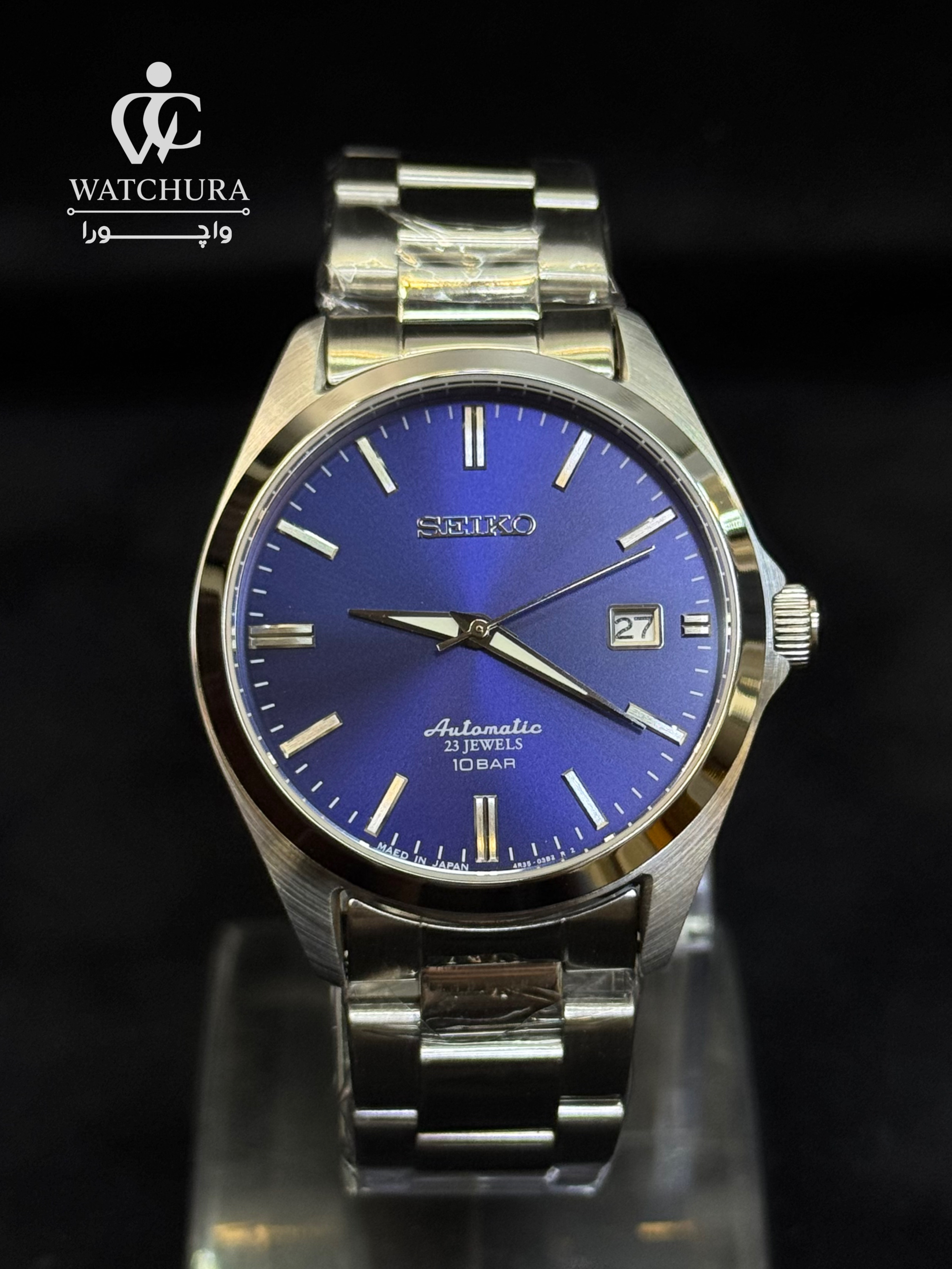 ساعت مچی سیکو 5 کلاسیک صفحه سفید Seiko SZSB013