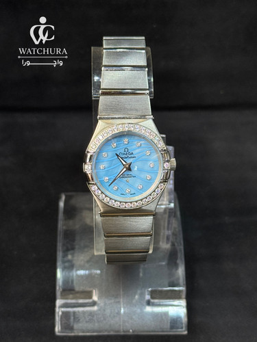 ساعت مچی زنانه اُمگا کانسلیشن صفحه آبی - Omega Constellation