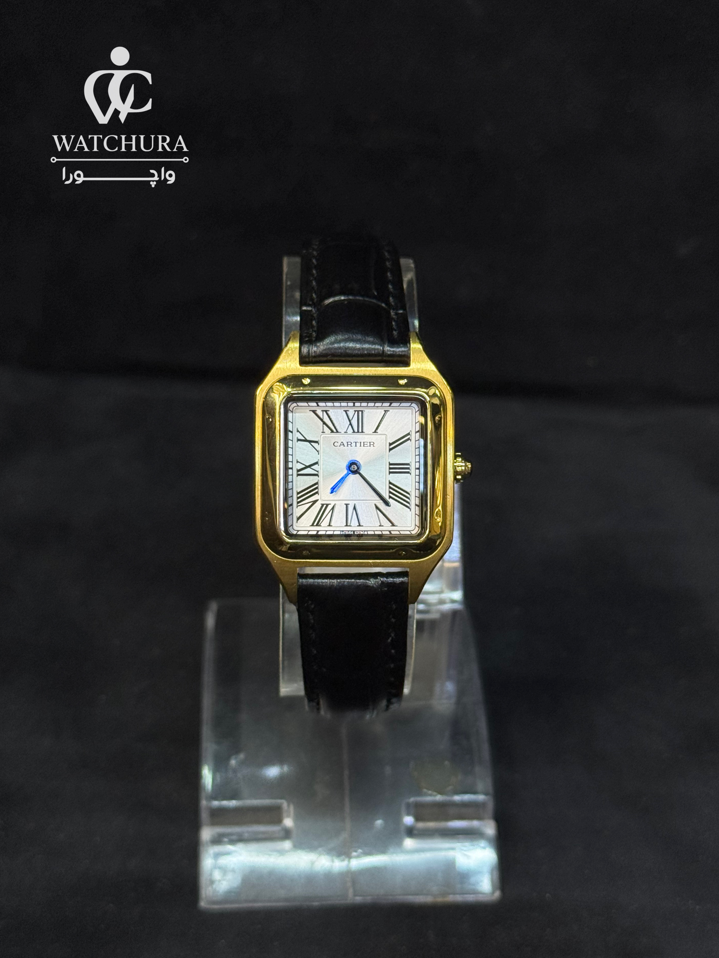 ساعت مچی زنانه کارتیه دمونت Cartier Santos-Dumont - طلایی