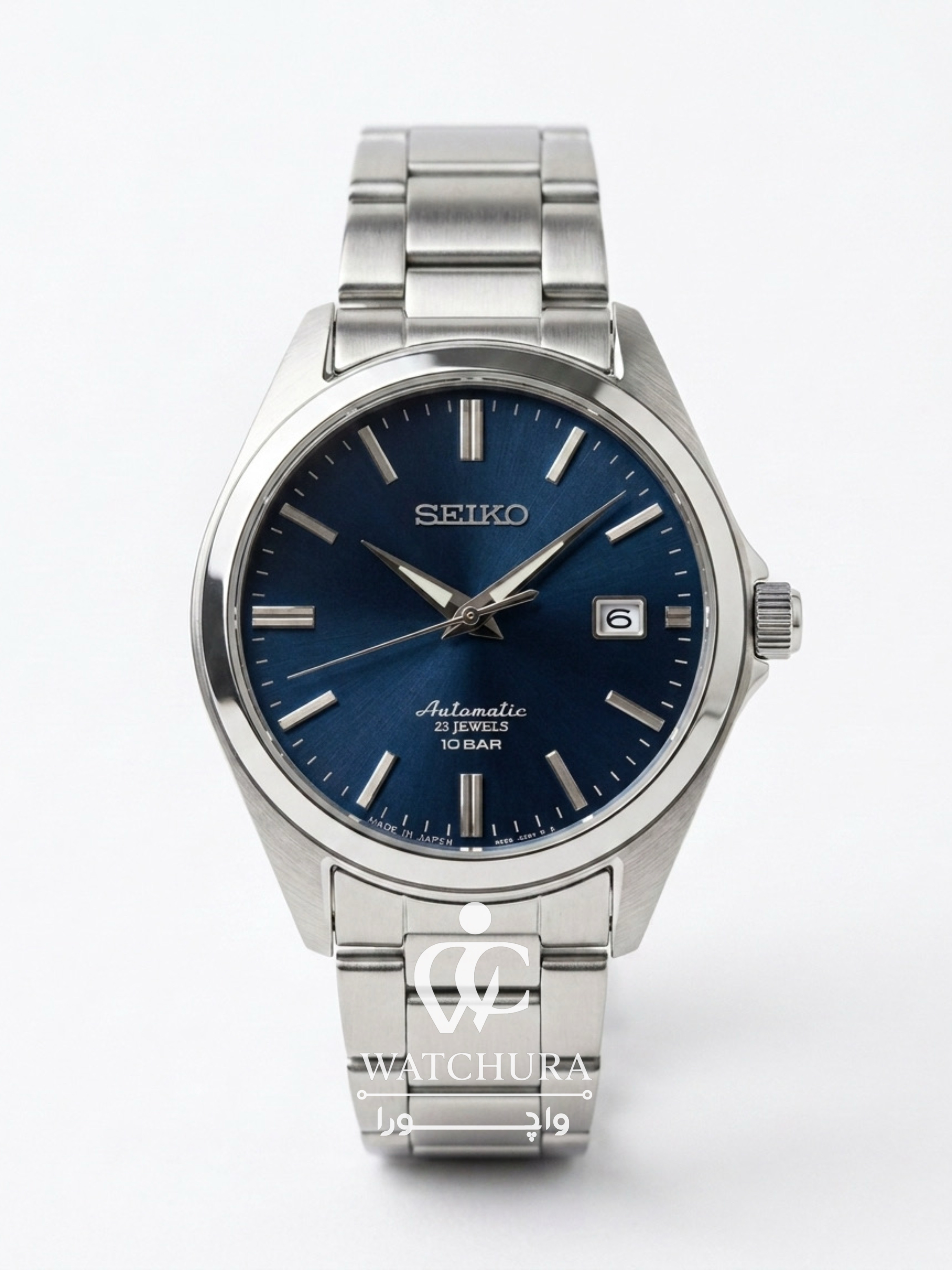 ساعت مچی سیکو 5 کلاسیک صفحه آبی Seiko SZSB013