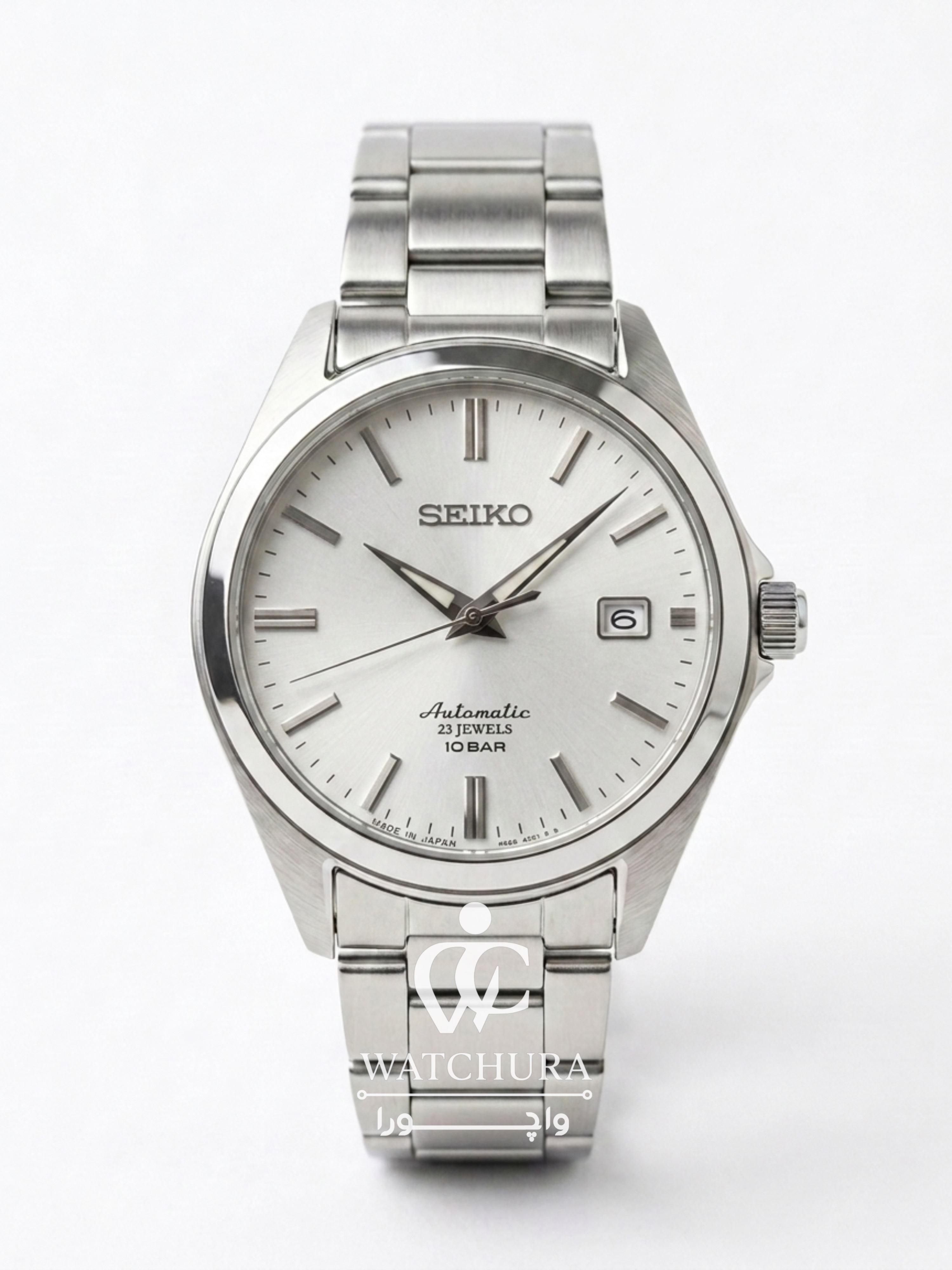 ساعت مچی سیکو 5 کلاسیک صفحه سفید Seiko SZSB011