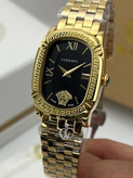 ساعت مچی زنانه ورساچه کوچر _ versace couture طلایی صفحه مشکی