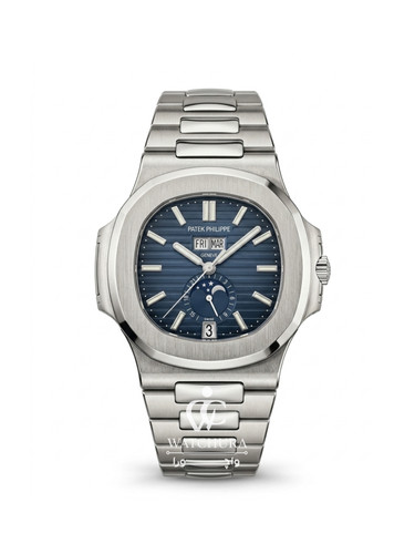 ساعت مچی مردانه اتوماتیک پتک فیلیپ ناتیلوس – Patek Philippe Nautilus صفحه سرمه ای