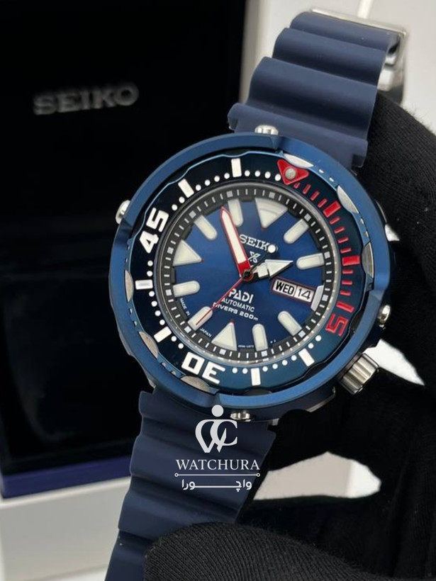 ساعت مچی مردانه اتوماتیک سیکو تونا - Seiko Tuna - سرمه ای