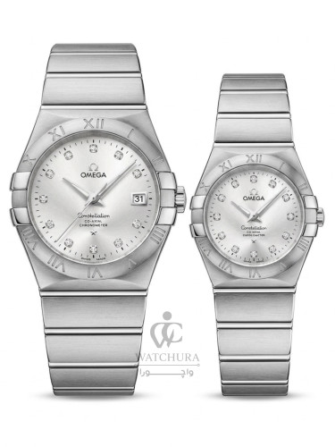 ساعت مچی ست امگا کانسلیشن Omega Constellatio تمام استیل _ عدد نگین