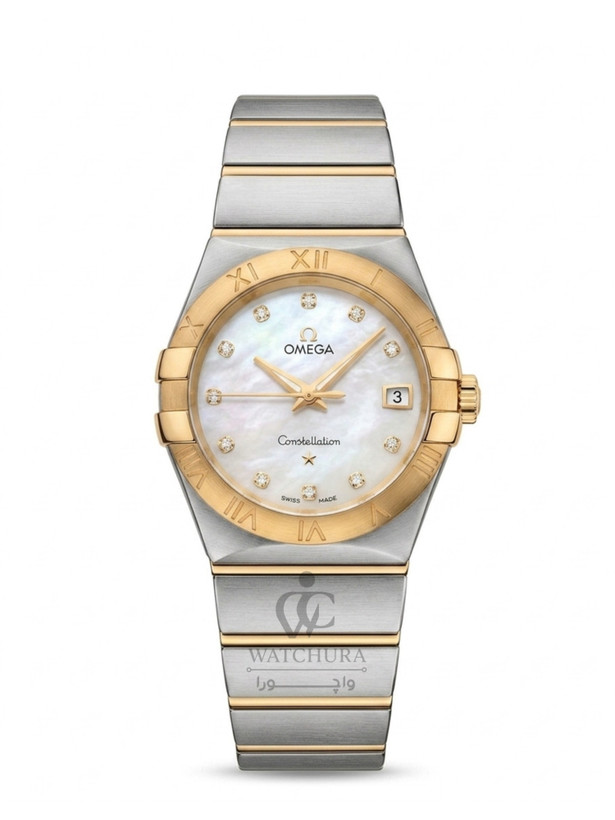ساعت مچی ست امگا کانسلیشن Omega Constellatio صدف _ عدد نگین