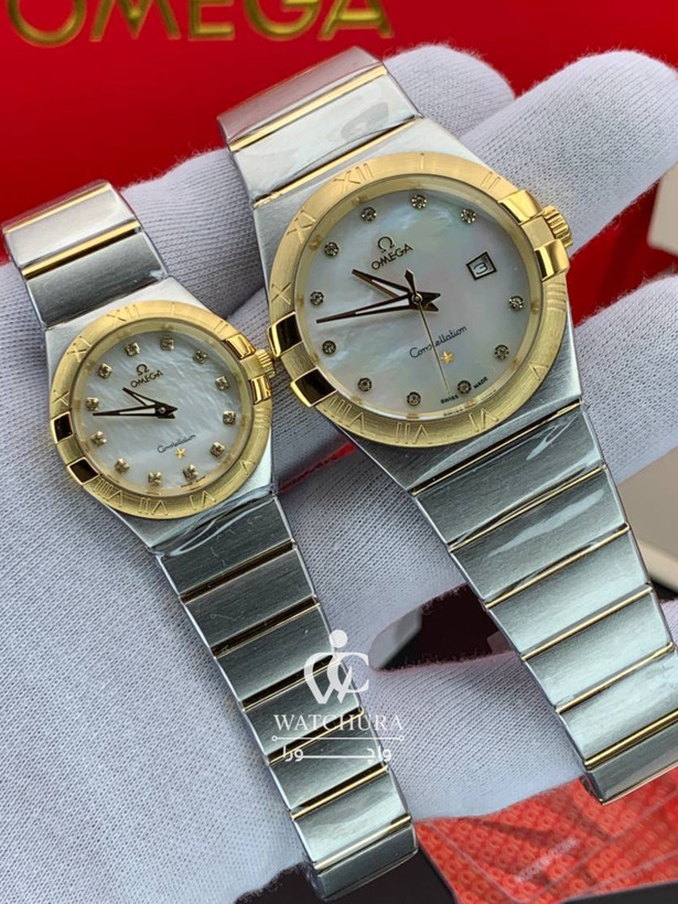 ساعت مچی ست امگا کانسلیشن Omega Constellatio صدف _ عدد نگین