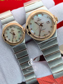ساعت مچی ست امگا کانسلیشن Omega Constellatio استیل رز گلد _ عدد نگین