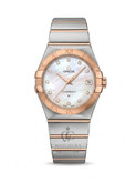 ساعت مچی ست امگا کانسلیشن Omega Constellatio استیل رز گلد _ عدد نگین