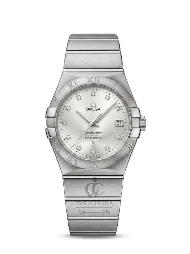 ساعت مچی مردانه امگا کانسلیشن Omega Constellatio تمام استیل _ عدد نگین