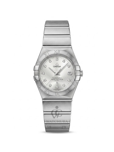 ساعت مچی زنانه امگا کانسلیشن Omega Constellatio تمام استیل _ عدد نگین