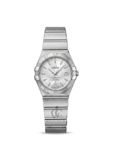 ساعت مچی زنانه امگا کانسلیشن Omega Constellatio تمام استیل _ عدد خطی