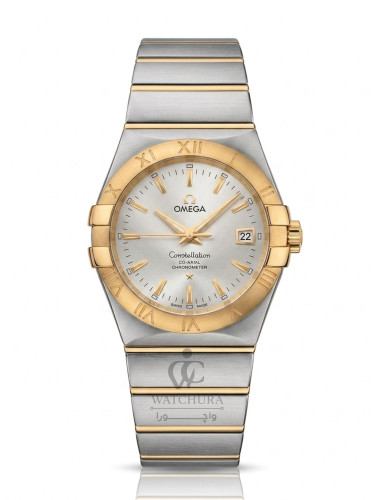 ساعت مچی مردانه امگا کانسلیشن Omega Constellatio استیل طلایی _ عدد خطی
