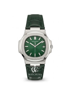 ساعت مچی مردانه پتک فیلیپ ناتیلوس بند چرمی - Patek Philippe Nautilus