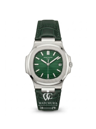 ساعت مچی مردانه پتک فیلیپ ناتیلوس بند چرمی - Patek Philippe Nautilus