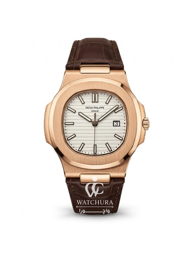 ساعت مچی مردانه پتک فیلیپ ناتیلوس بند چرمی - Patek Philippe Nautilus