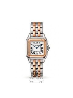 ساعت مچی زنانه کارتیه پنتر Cartier Panthère دو رنگ رزگلد سیلور