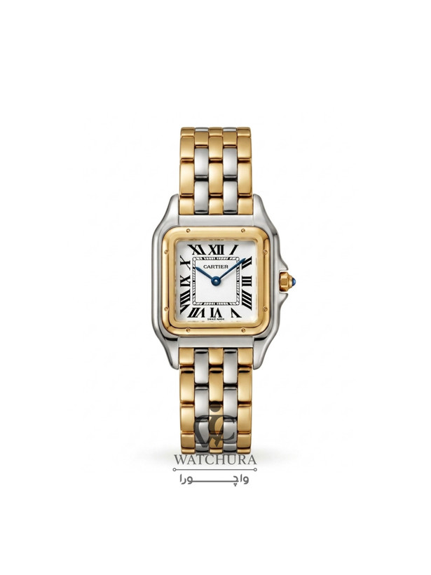 ساعت مچی زنانه کارتیه پنتر Cartier Panthère دو رنگ طلایی سیلور