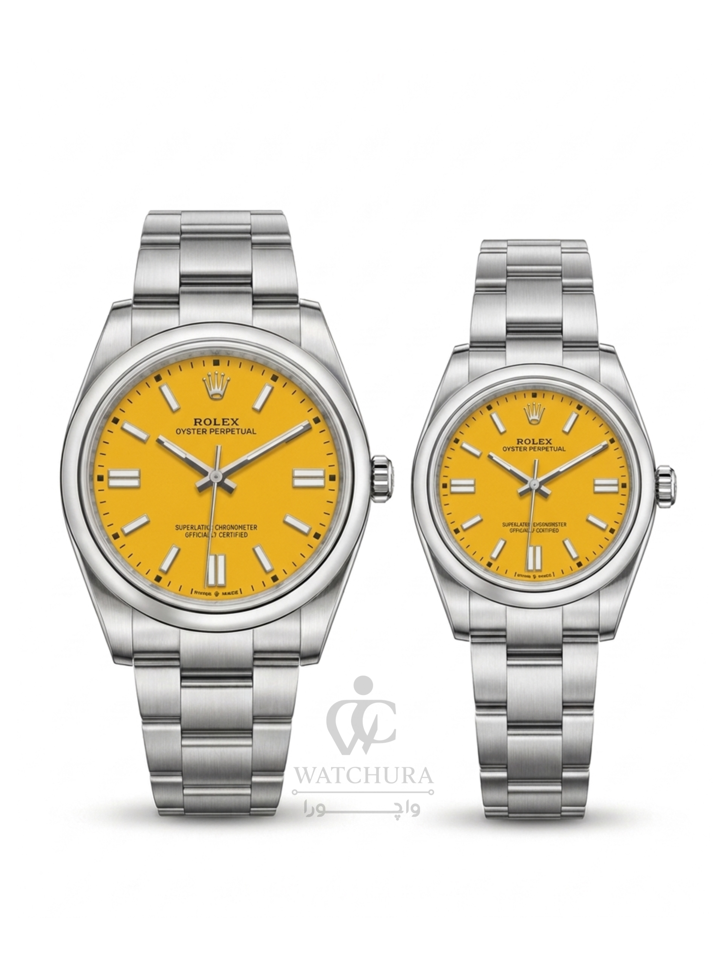 ساعت مچی رولکس اویستر پرپچوال - ROLEX OYSTER PERPETUAL صفحه زرد