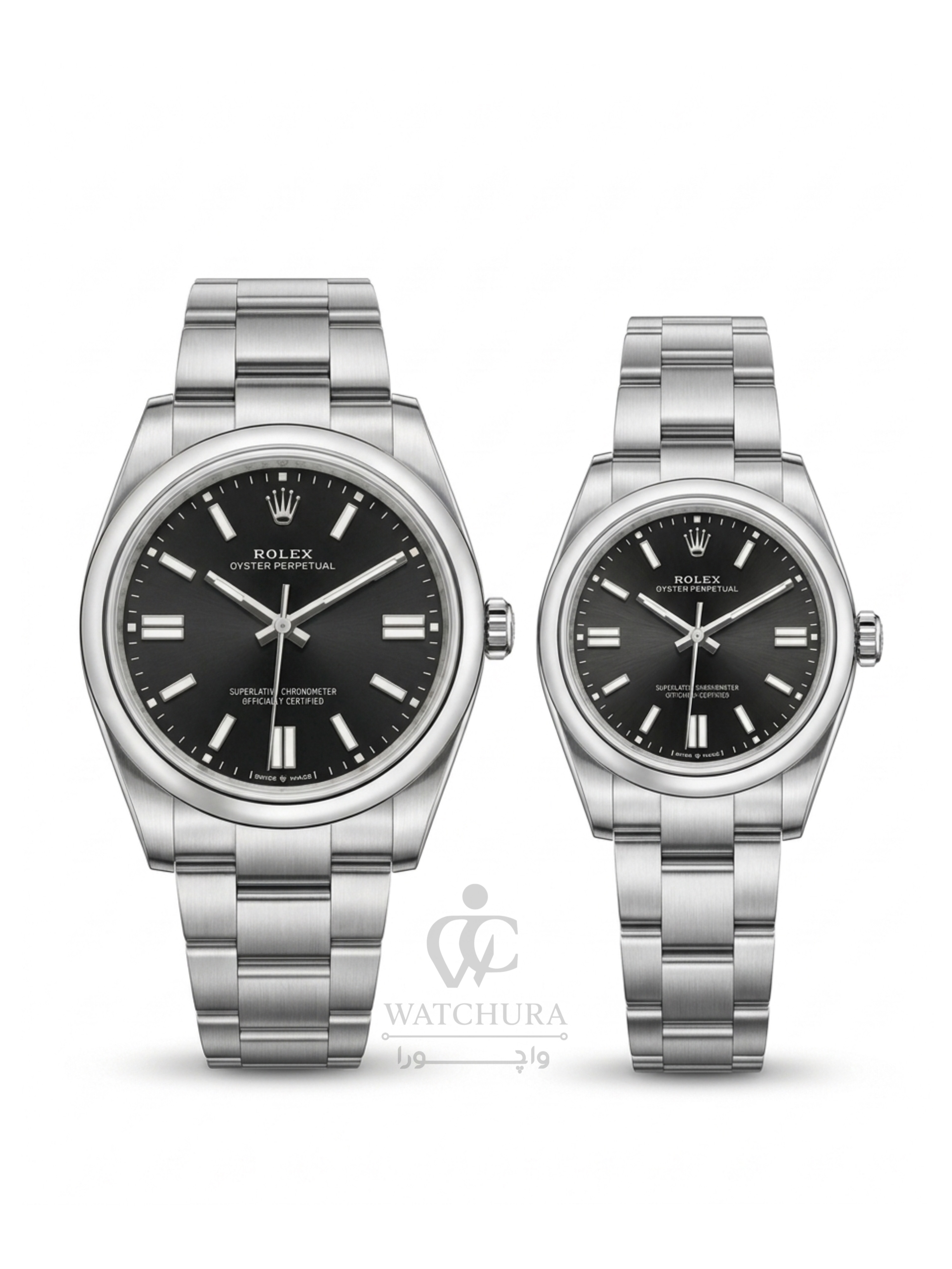 ساعت مچی رولکس اویستر پرپچوال - ROLEX OYSTER PERPETUAL صفحه مشکی
