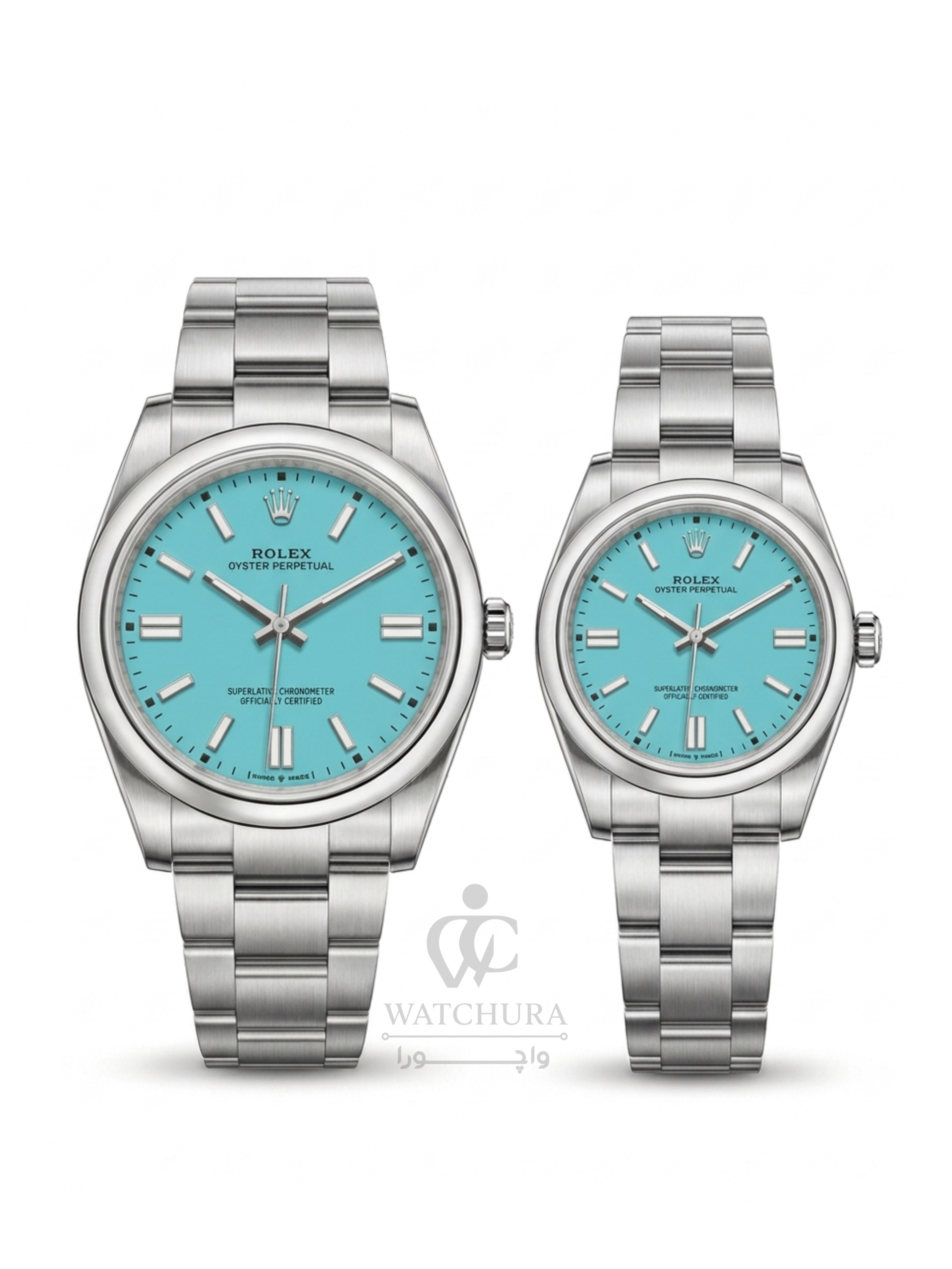 ساعت مچی رولکس اویستر پرپچوال - ROLEX OYSTER PERPETUAL صفحه فیروزه ای ( تیفانی )