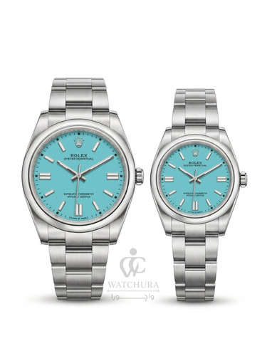 ساعت مچی رولکس اویستر پرپچوال - ROLEX OYSTER PERPETUAL صفحه فیروزه ای ( تیفانی )
