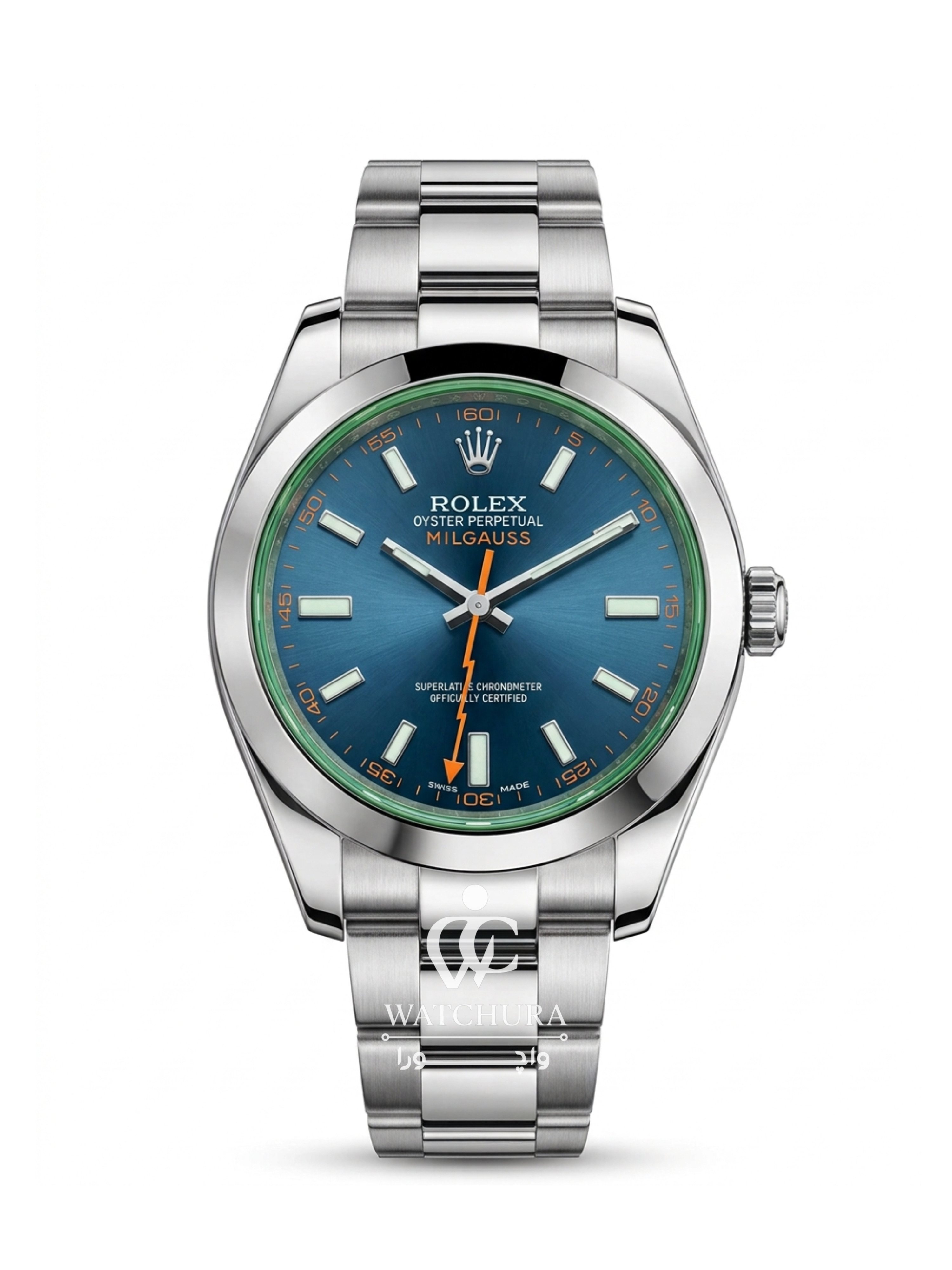 ساعت مچی مردانه اتوماتیک رولکس میلگاس – ROLEX MILGAUSS صفحه آبی