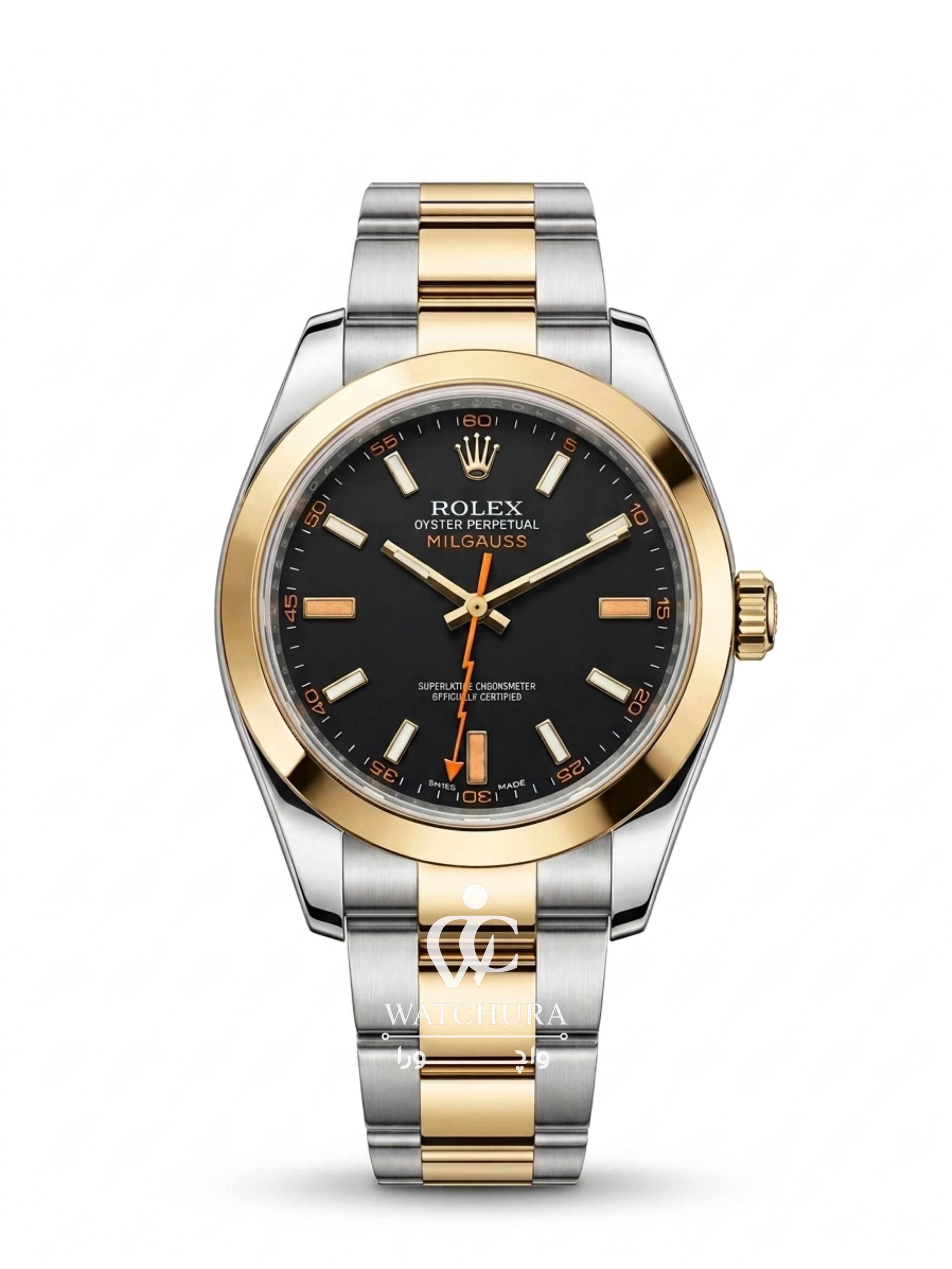 ساعت مچی مردانه اتوماتیک رولکس میلگاس – ROLEX MILGAUSS صفحه مشکی