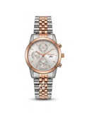 ساعت مچی سیکو پلاس کرنوگراف - سیلور-رزگلد با صفحه سیلور - Seiko Plus