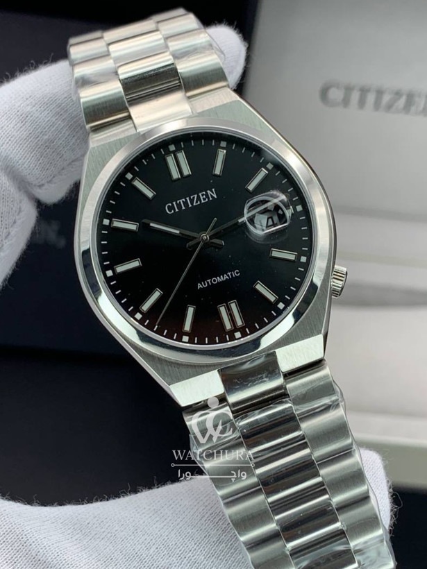 ساعت مچی مردانه اتوماتیک سیتیزن سویوسا صفحه مشکی - Citizen Tsuyosa