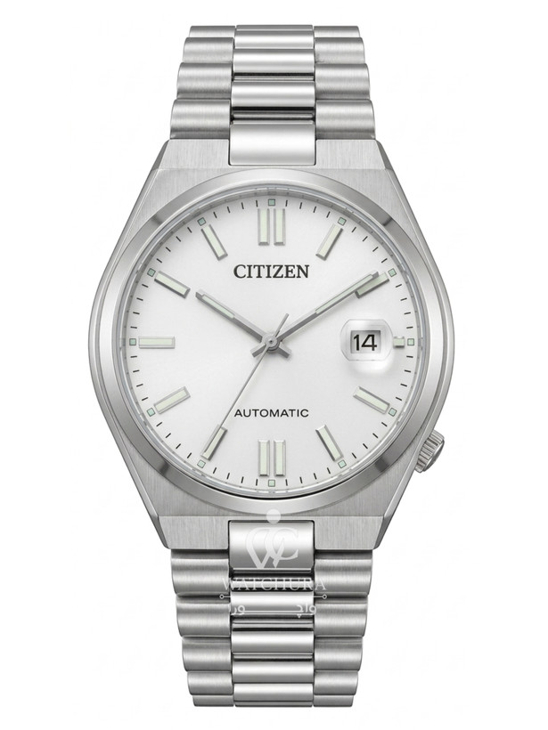 ساعت مچی مردانه اتوماتیک سیتیزن سویوسا صفحه سفید - Citizen Tsuyosa