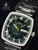 ساعت مچی مردانه اتوماتیک سیکو ریکرفت بند فلزی - Seiko Recraft - صفحه سبز