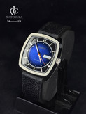 ساعت مچی مردانه اتوماتیک سیکو ریکرفت بند چرمی مشکی - Seiko Recraft - صفحه آبی